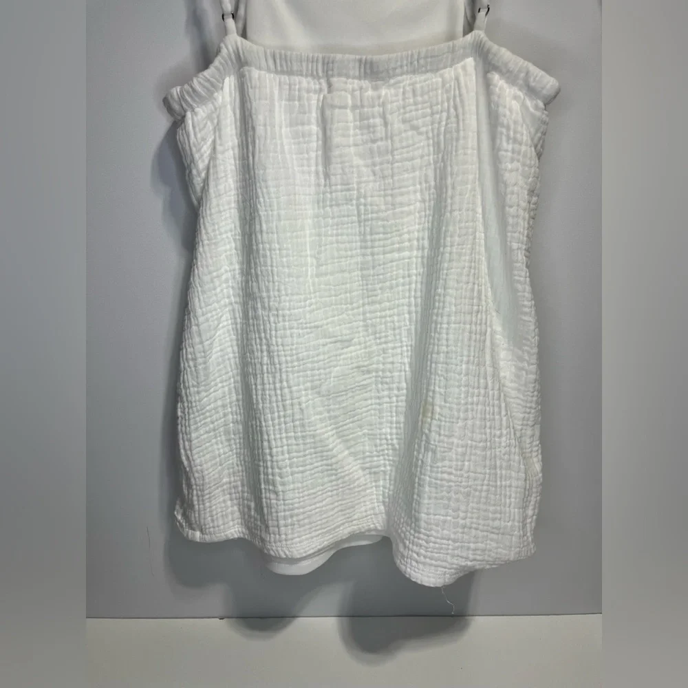 Copper Key White Wrap-Style Gauze Muslin Cotton Cami Dress Girls Size 6